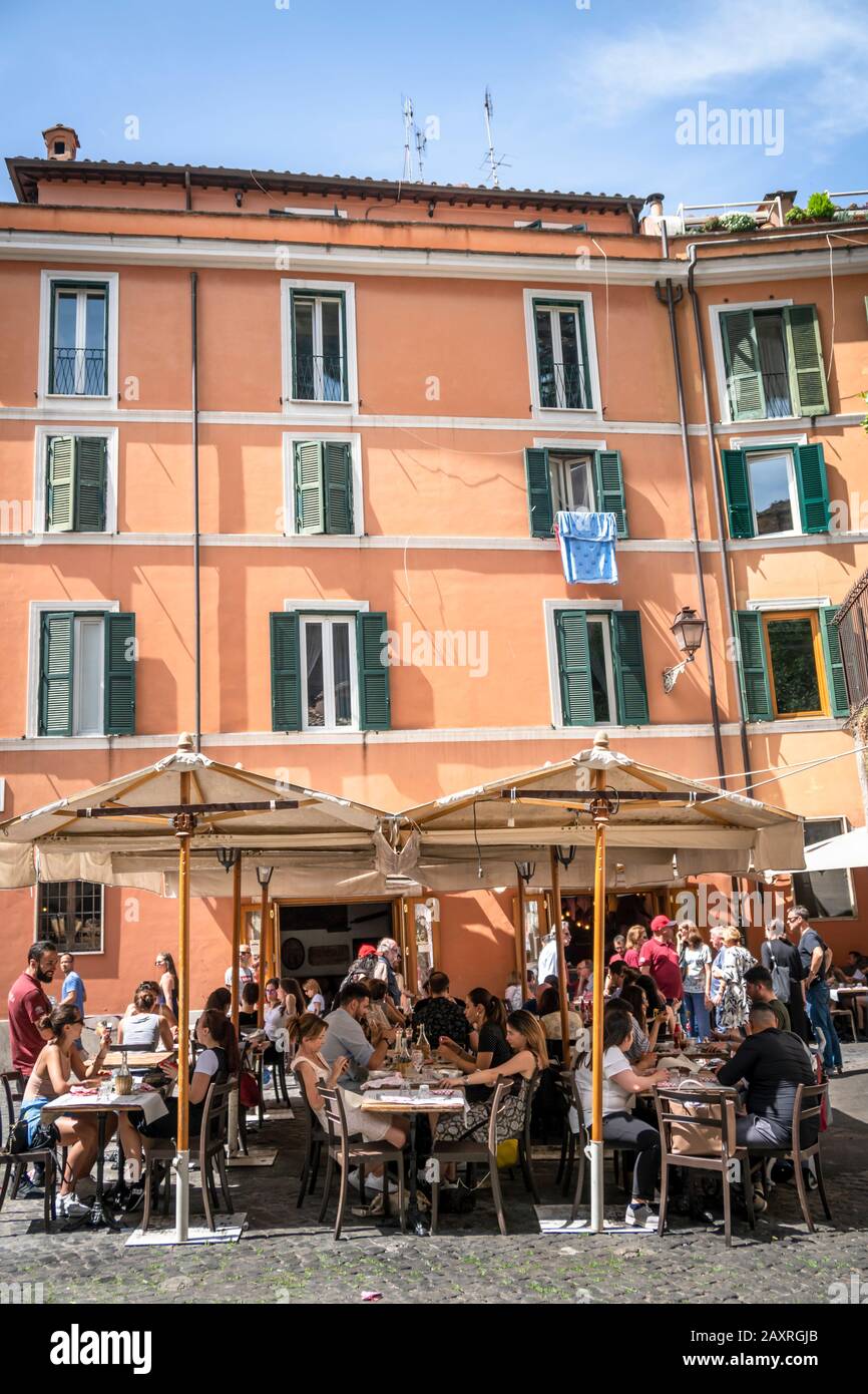 Street cafe Rome, Lazio, Italy Stock Photo