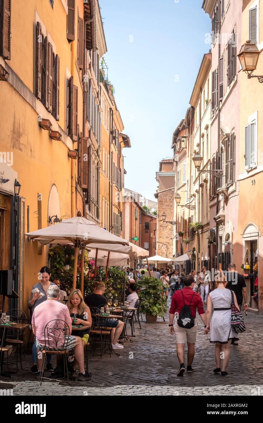 Street cafe Rome, Lazio, Italy Stock Photo
