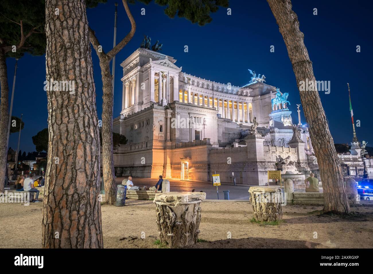 Monumento Nazionale a Vittorio Emanuele II in Rome, Lazio, Italy Stock Photo