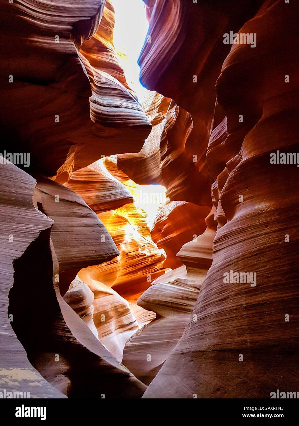 Antelope Canyon - slot canyons in Page Arizona, USA Stock Photo