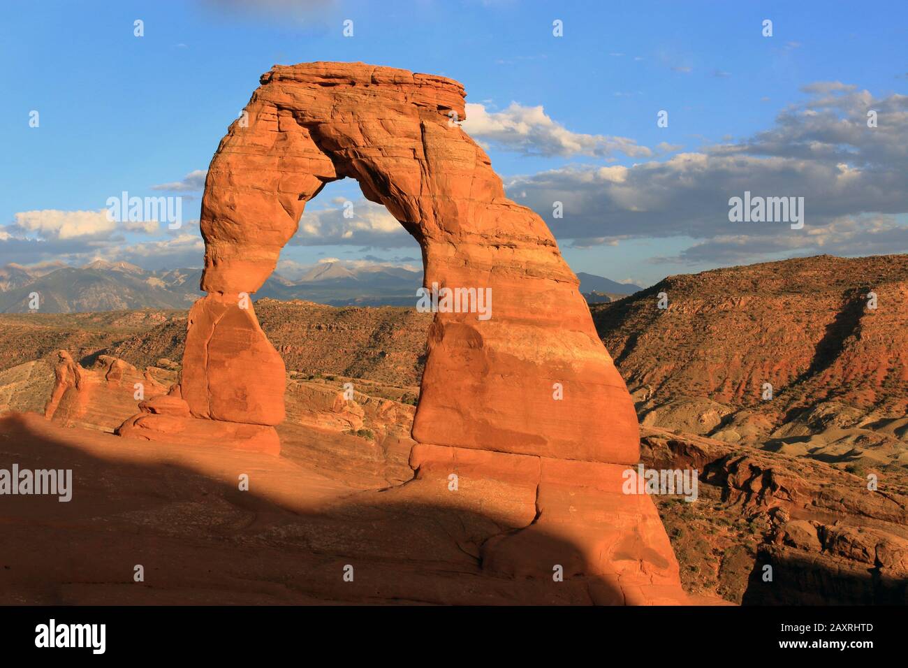 Delicate Arch Viewpoint, Arches National Park, Utah, USA Stock Photo