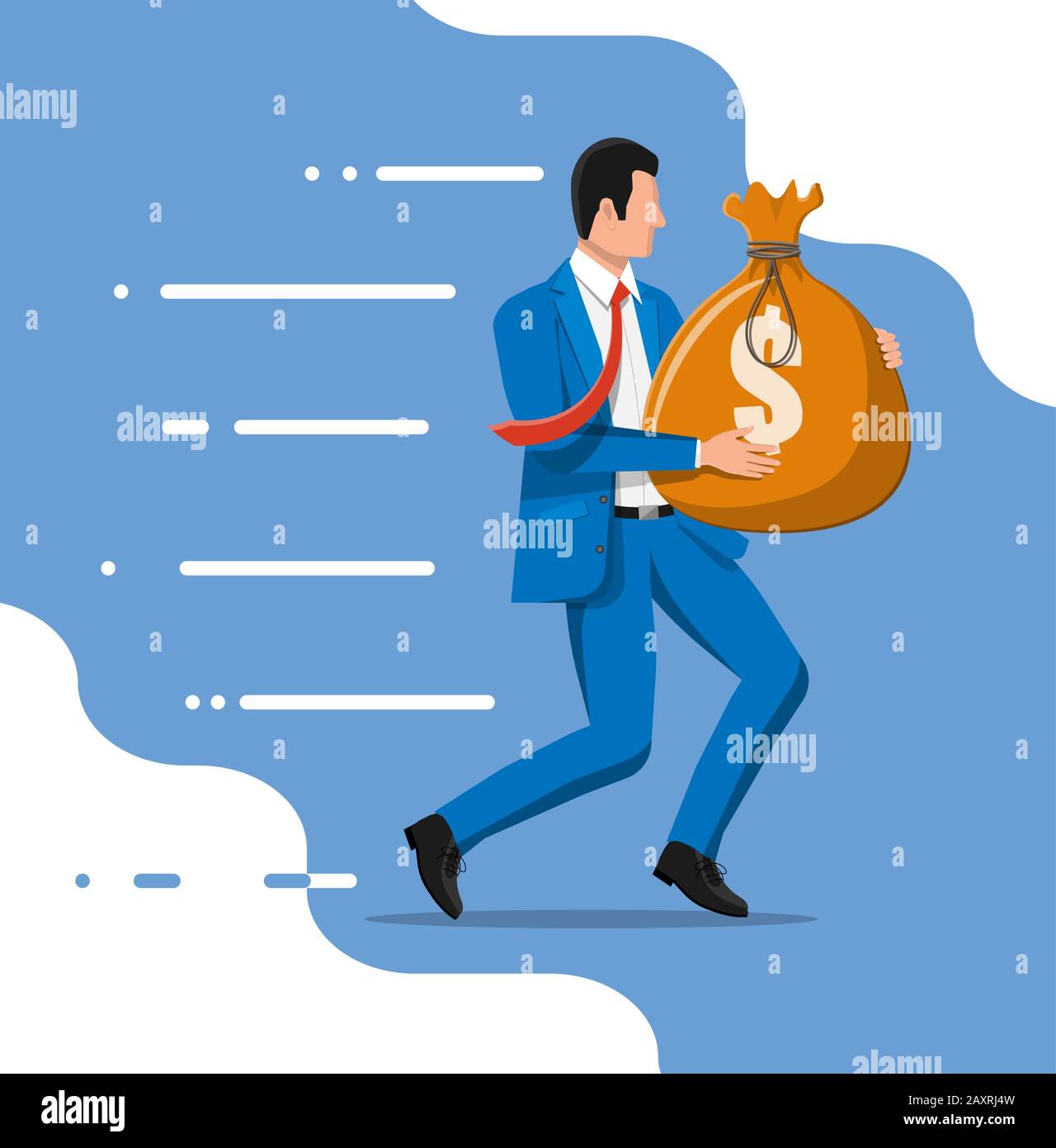 Sack full of money Stock Vector Images - Alamy