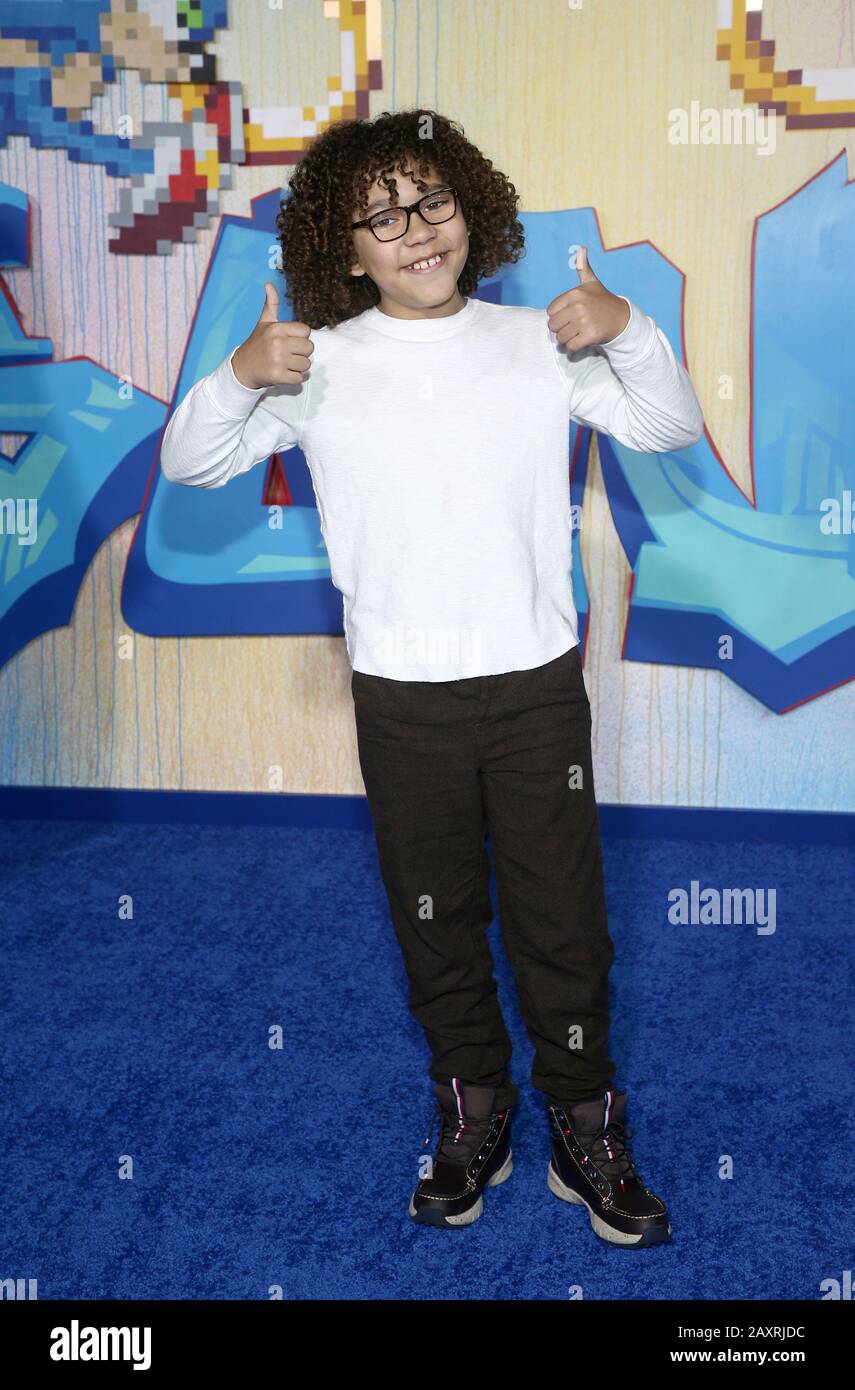 Los Angeles, Ca. 12th Feb, 2020. Ethan William Childress, at Sonic The Hedgehog Special Screening at Regency Village Theatre in Los Angeles, California on February 12, 2020. Credit: Faye Sadou/Media Punch/Alamy Live News Stock Photo