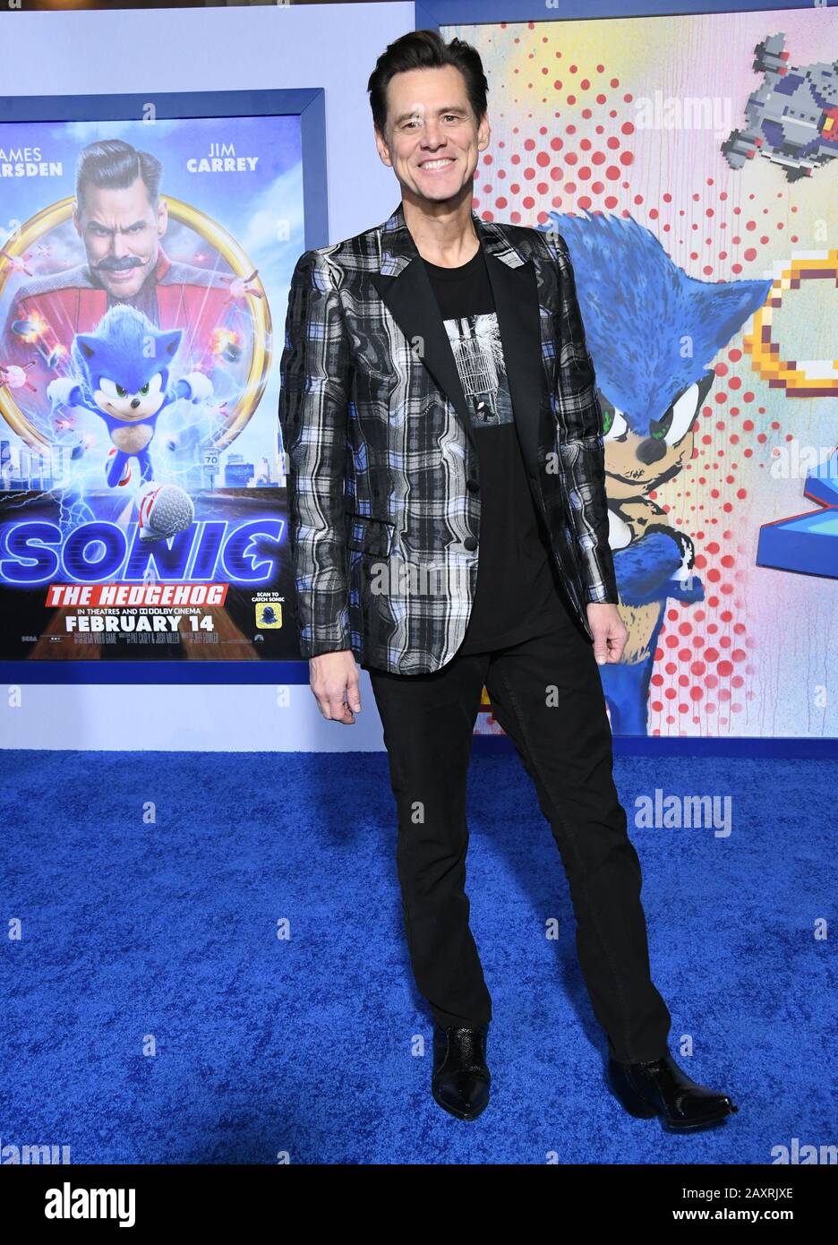 Los Angeles, California, USA. 12th Feb, 2020. Jim Carrey. "Sonic the