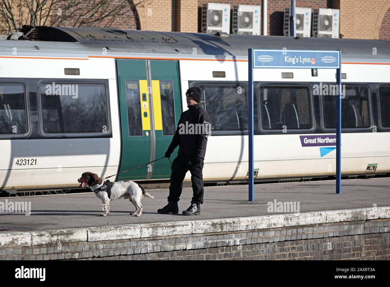 Police train platform uk hi-res stock photography and images - Alamy