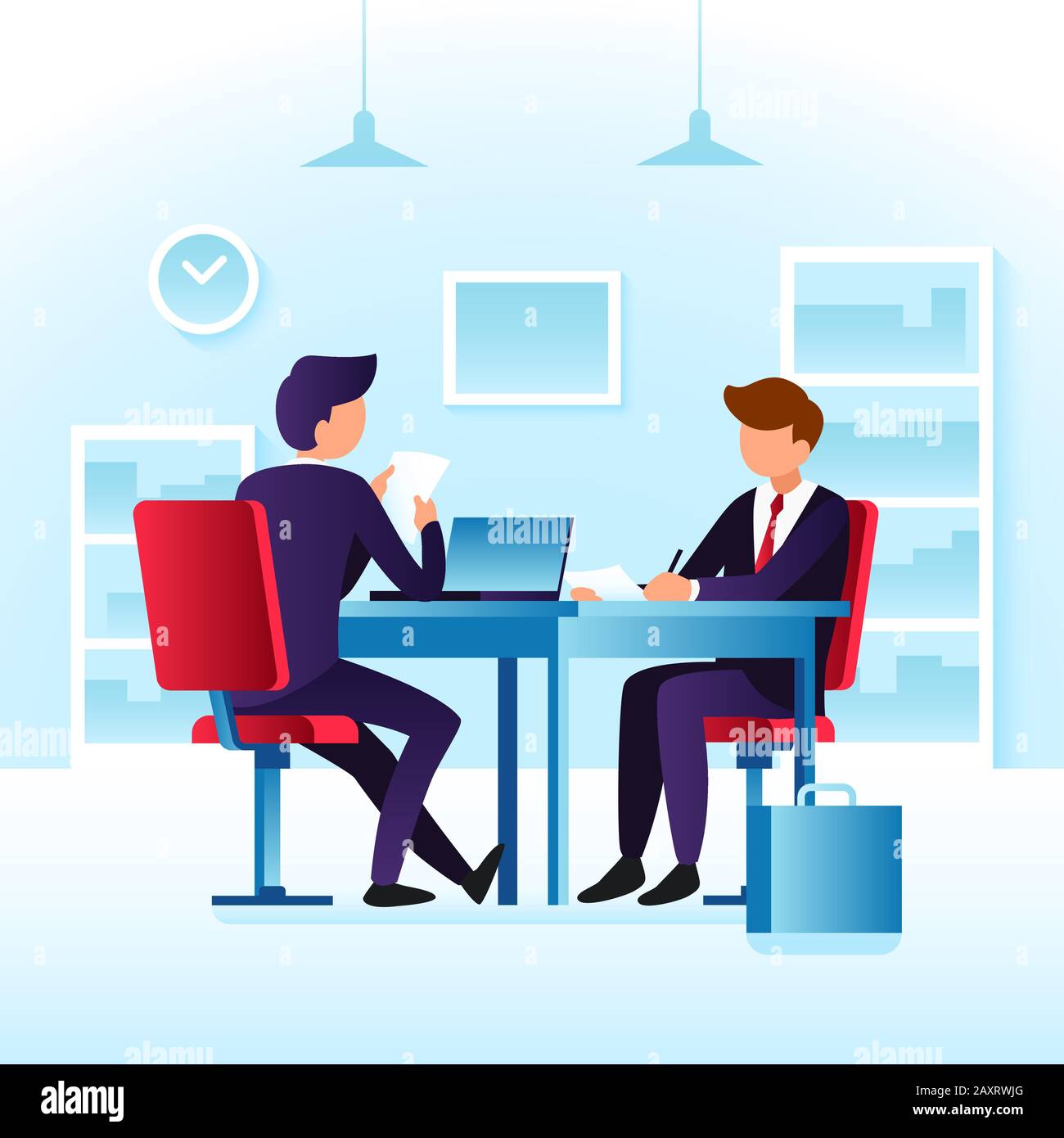 Interview cartoon hi-res stock photography and images - Alamy