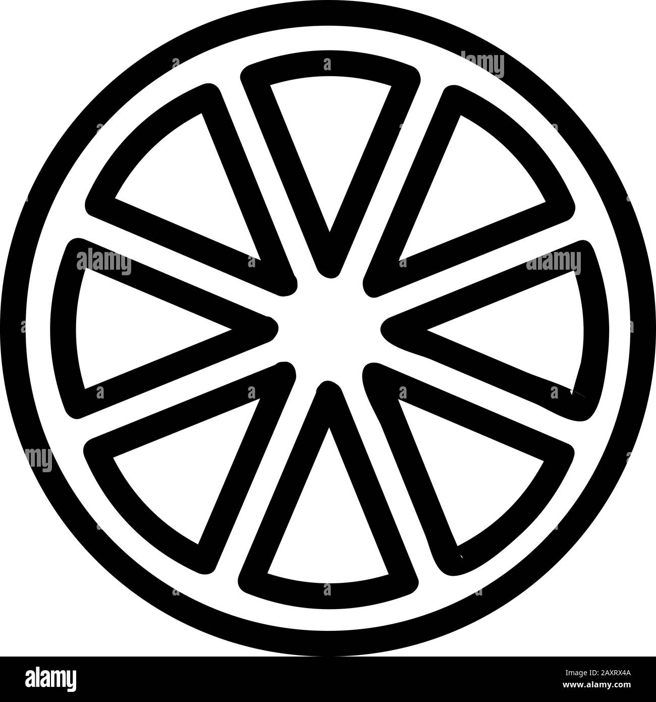 Lime icon vector. Isolated contour symbol illustration Stock Vector ...