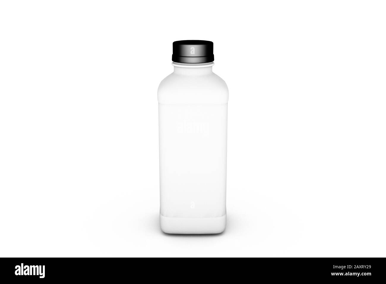 3d rendering of realistic plastic bottle with cap mockup template ...