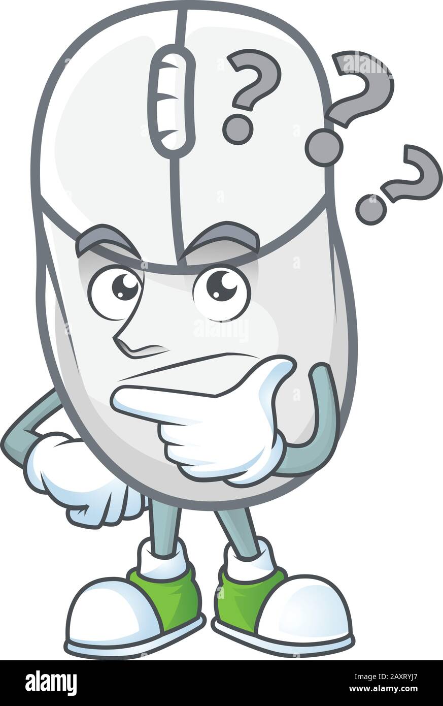 Cartoon character computer mouse thinking hi-res stock photography and ...