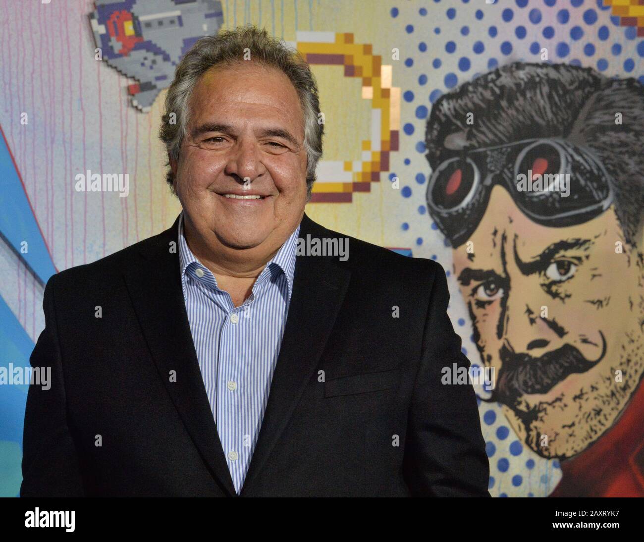 Jim Gianopulos, chairman and chief executive officer of Paramount Picture attends a special screening of the sci-fi family comedy adventure film 'Sonic the Hedgehog' at the Regency Village Theatre in the Westwood section of Los Angeles on Wednesday, February 12, 2020. Storyline: Based on the global blockbuster videogame franchise from Sega, 'Sonic' tells the story of the world's speediest hedgehog as he embraces his new home on Earth. In this live-action adventure comedy, Sonic and his new best friend Tom (James Marsden) team up to defend the planet from the evil genius Dr. Robotnik (Jim Carre Stock Photo