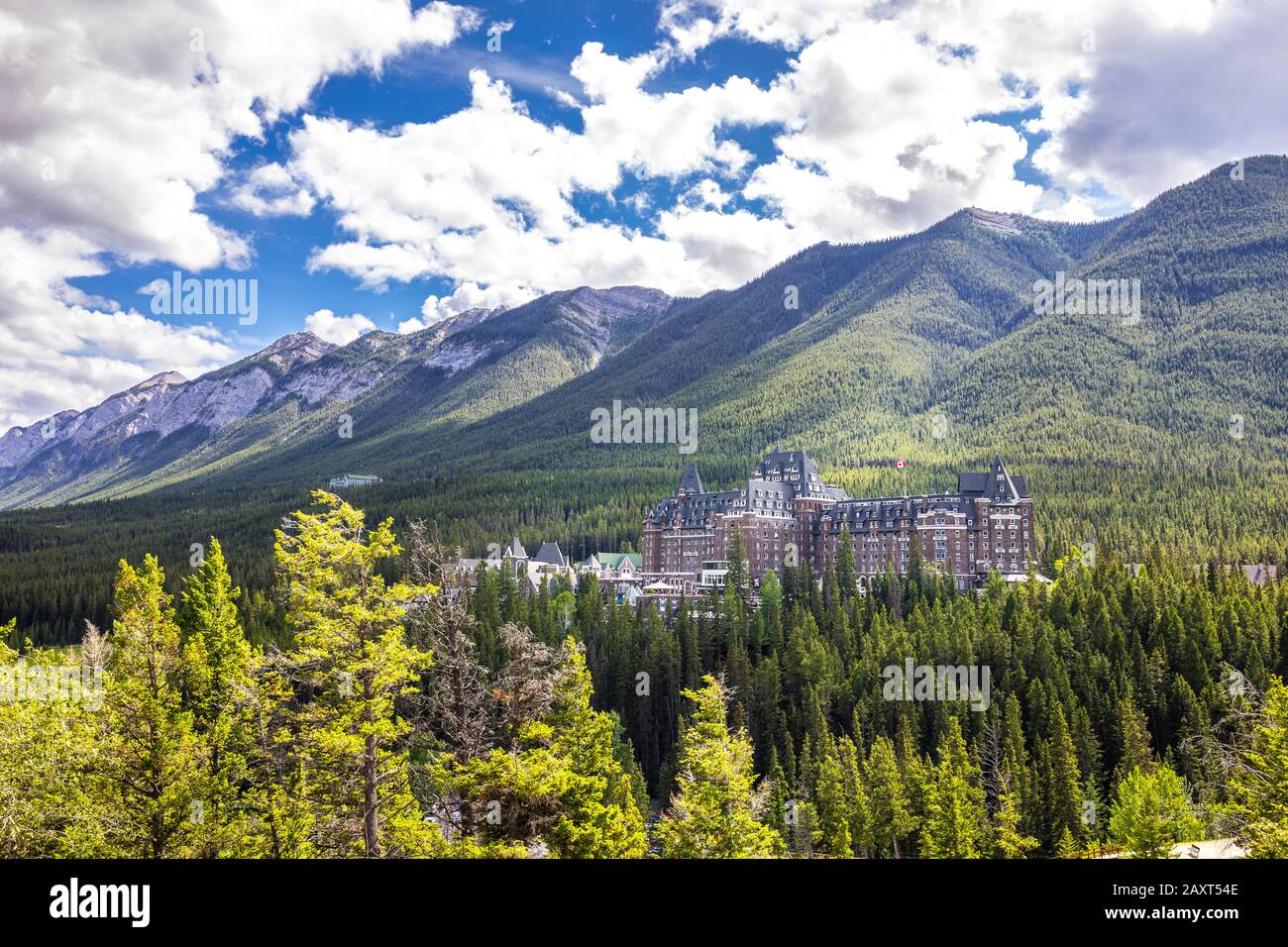 Rocky Mountains at Banff, Alberta, Canada Stock Photo