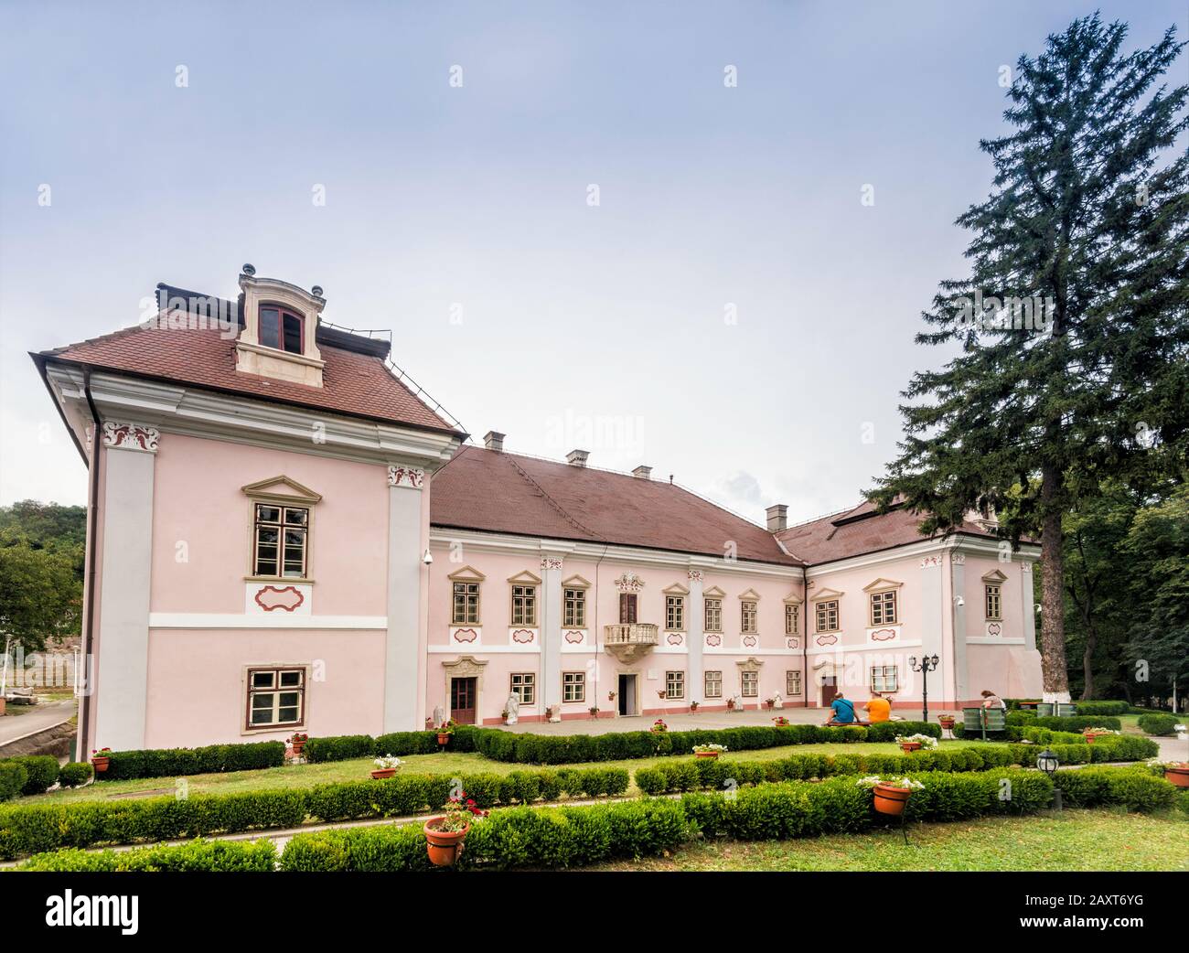 Hunedoara-Deva County Museum at Magna Curia Palace aka Bethlen Castle in Deva, Hunedoara County, Transylvania Region, Romania Stock Photo
