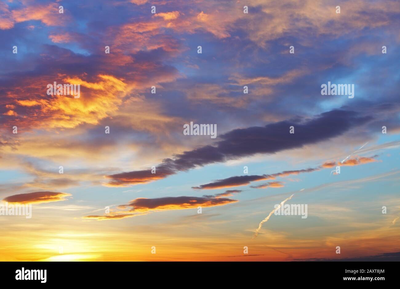 Only sky sunset / sunrise Stock Photo
