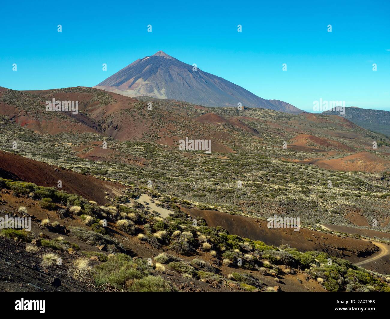 Mount Teide Spanish: El Teide, Pico del Teide,volcano on Tenerife in the Canary Islands, Spain Stock Photo