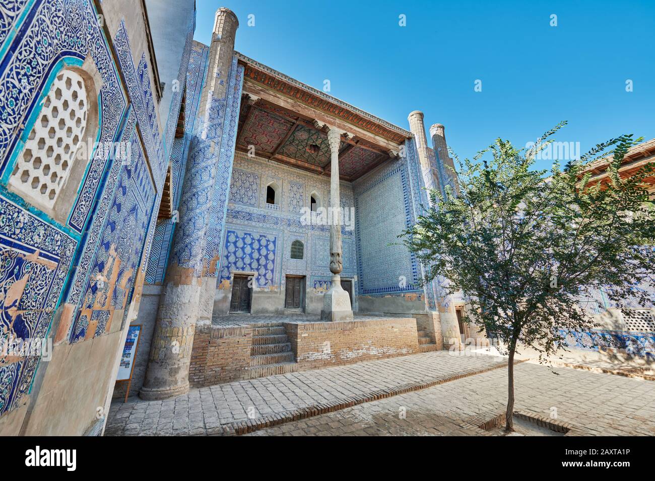 inner courtyard of Tash Khauli palace or Toshhovli, Itchan-Kala, Khiva, Uzbekistan, Central Asia, Stock Photo