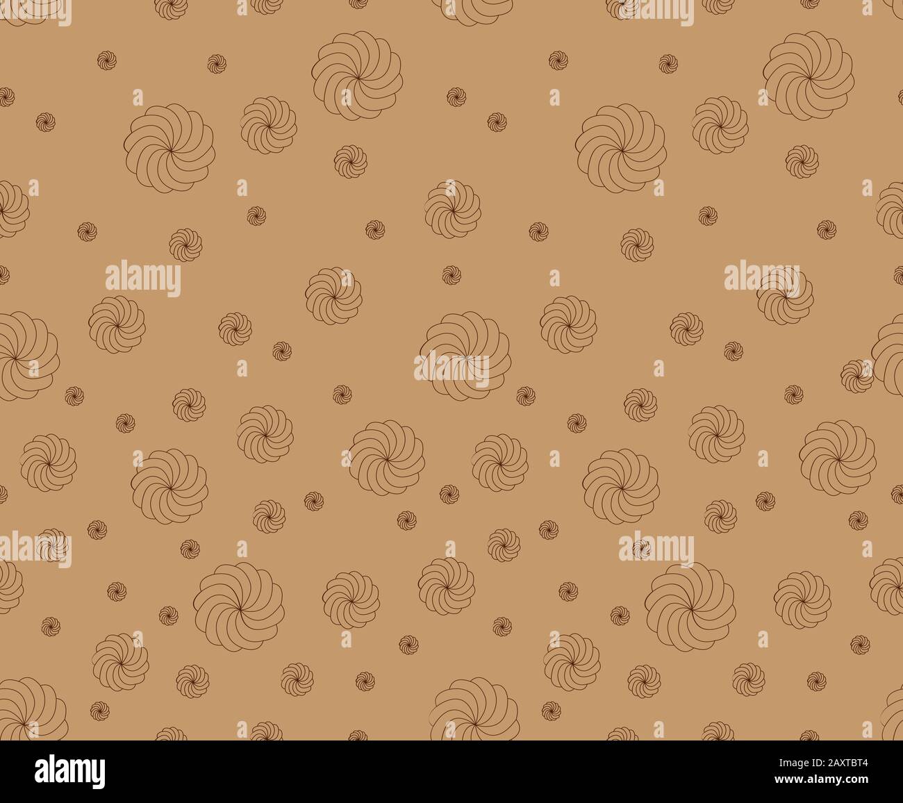 Vector kraft paper texture with marsmallows Stock Vector Image & Art