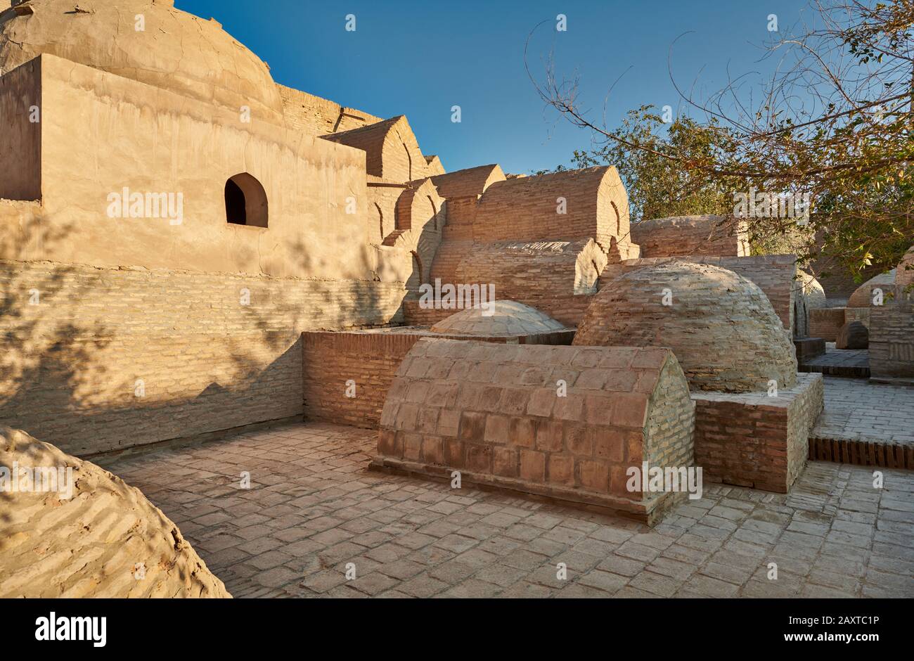 tombs inside the old town Itchan-Kala, Khiva, Uzbekistan, Central Asia Stock Photo