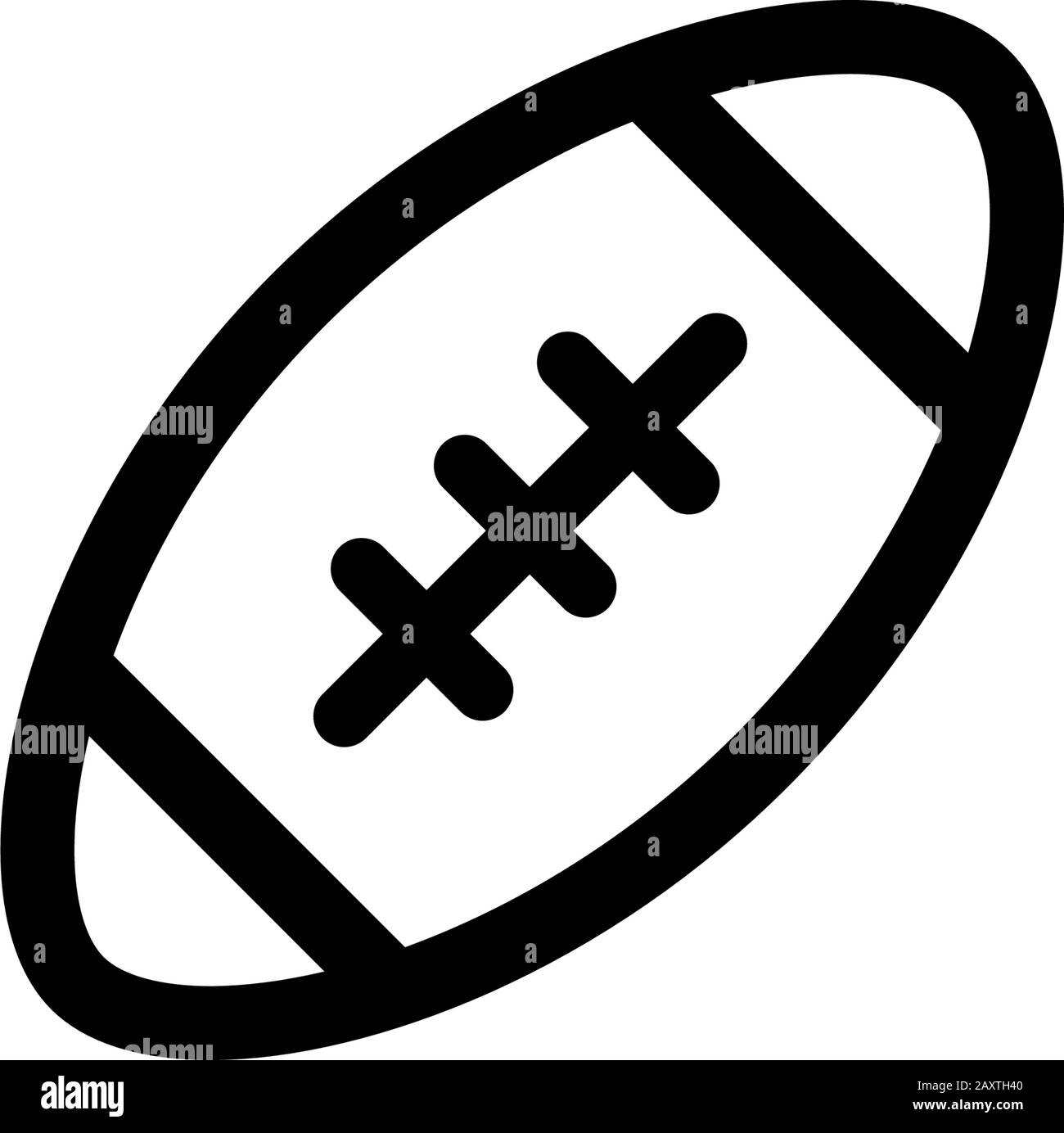 American football icon design template Stock Vector