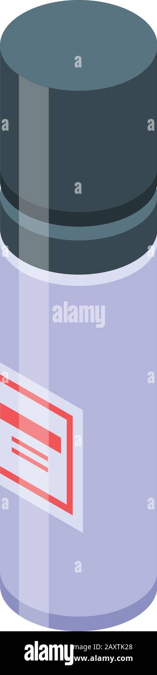 Perfume tube icon, isometric style Stock Vector