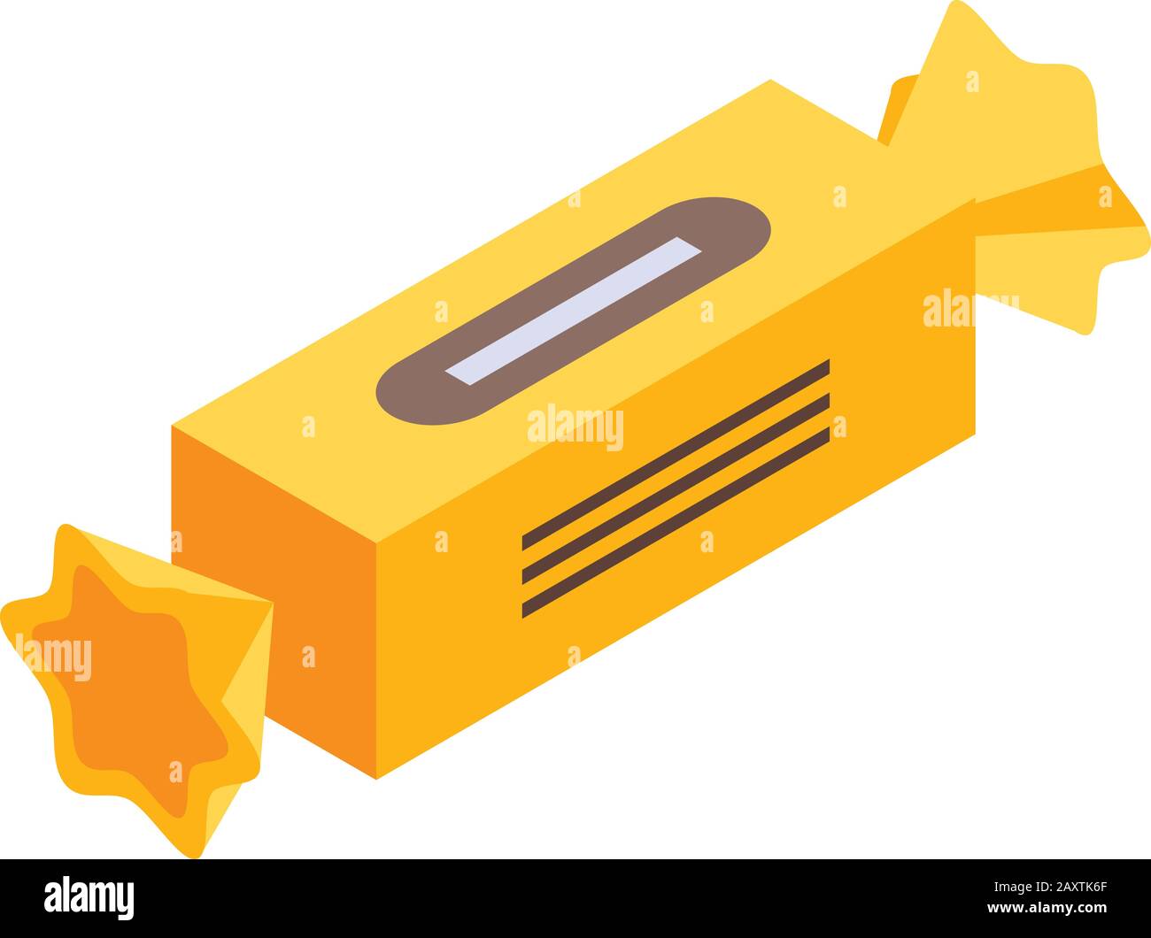 Cocoa bonbon icon, isometric style Stock Vector
