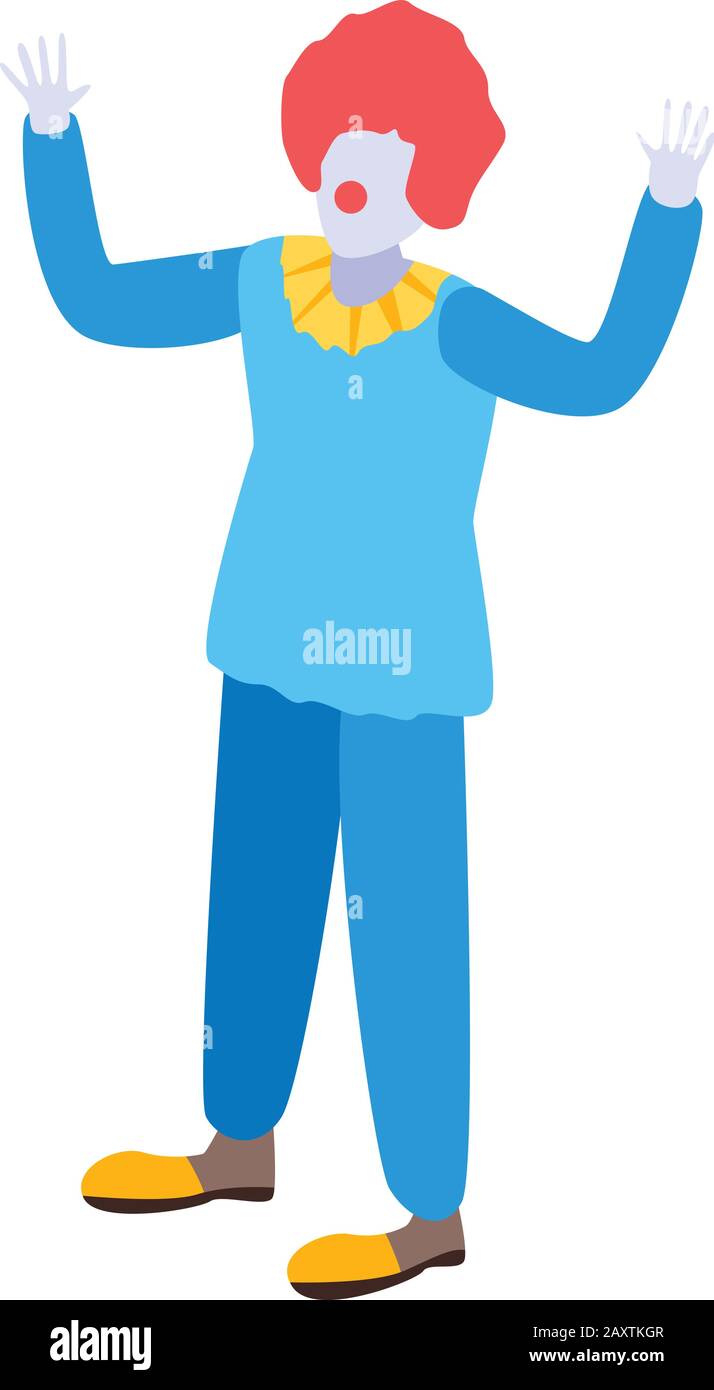 Actor clown icon, isometric style Stock Vector Image & Art - Alamy