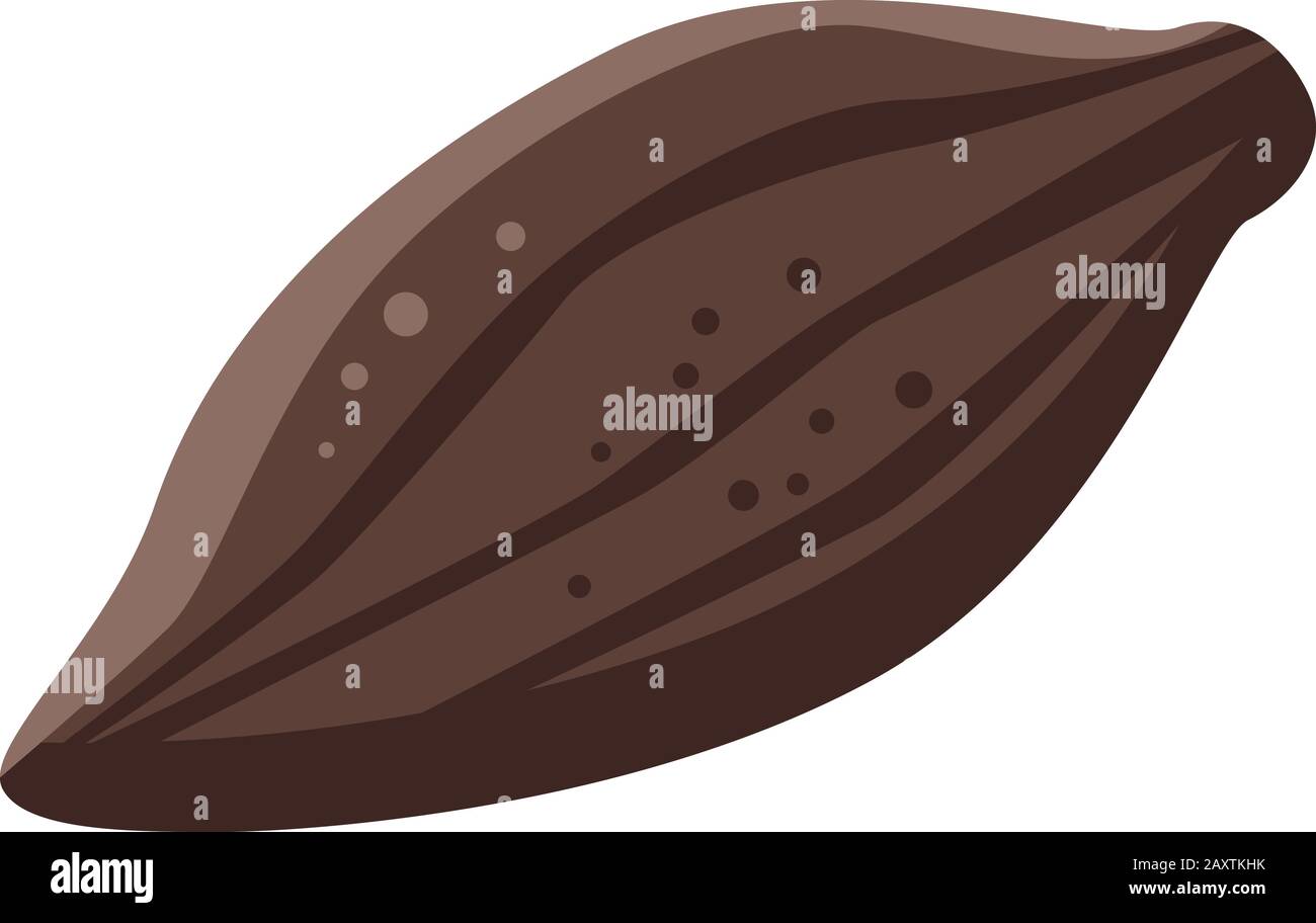Whole cocoa fruit icon, isometric style Stock Vector