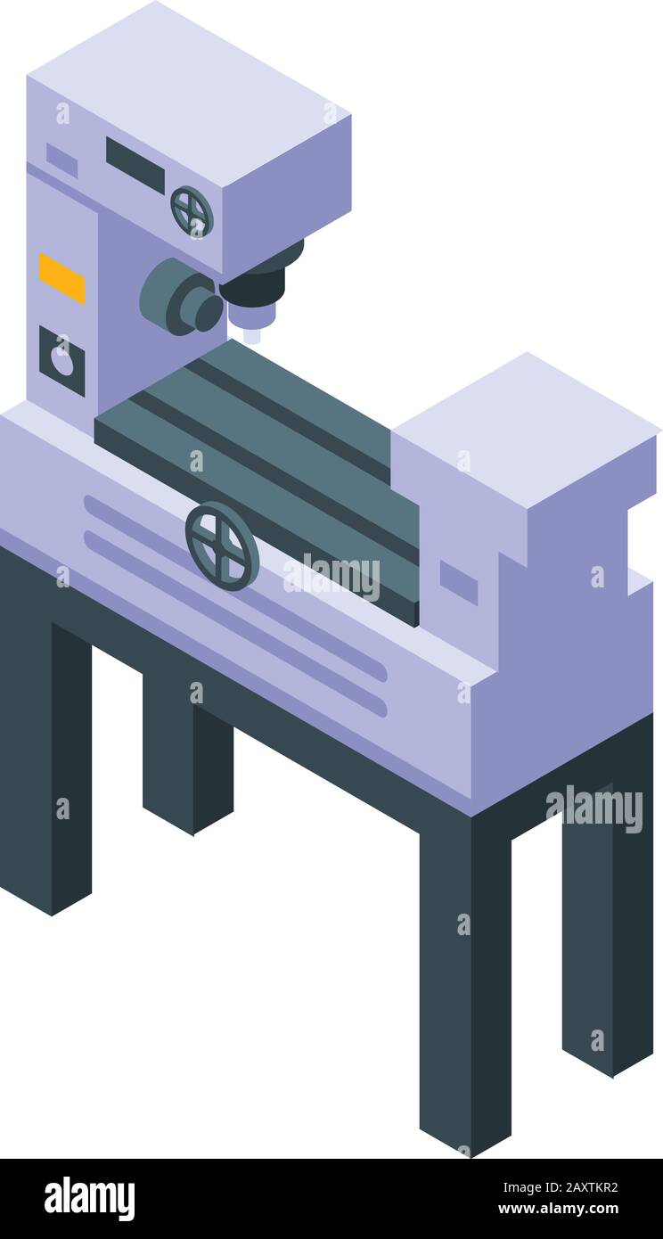 Drilling machine icon, isometric style Stock Vector