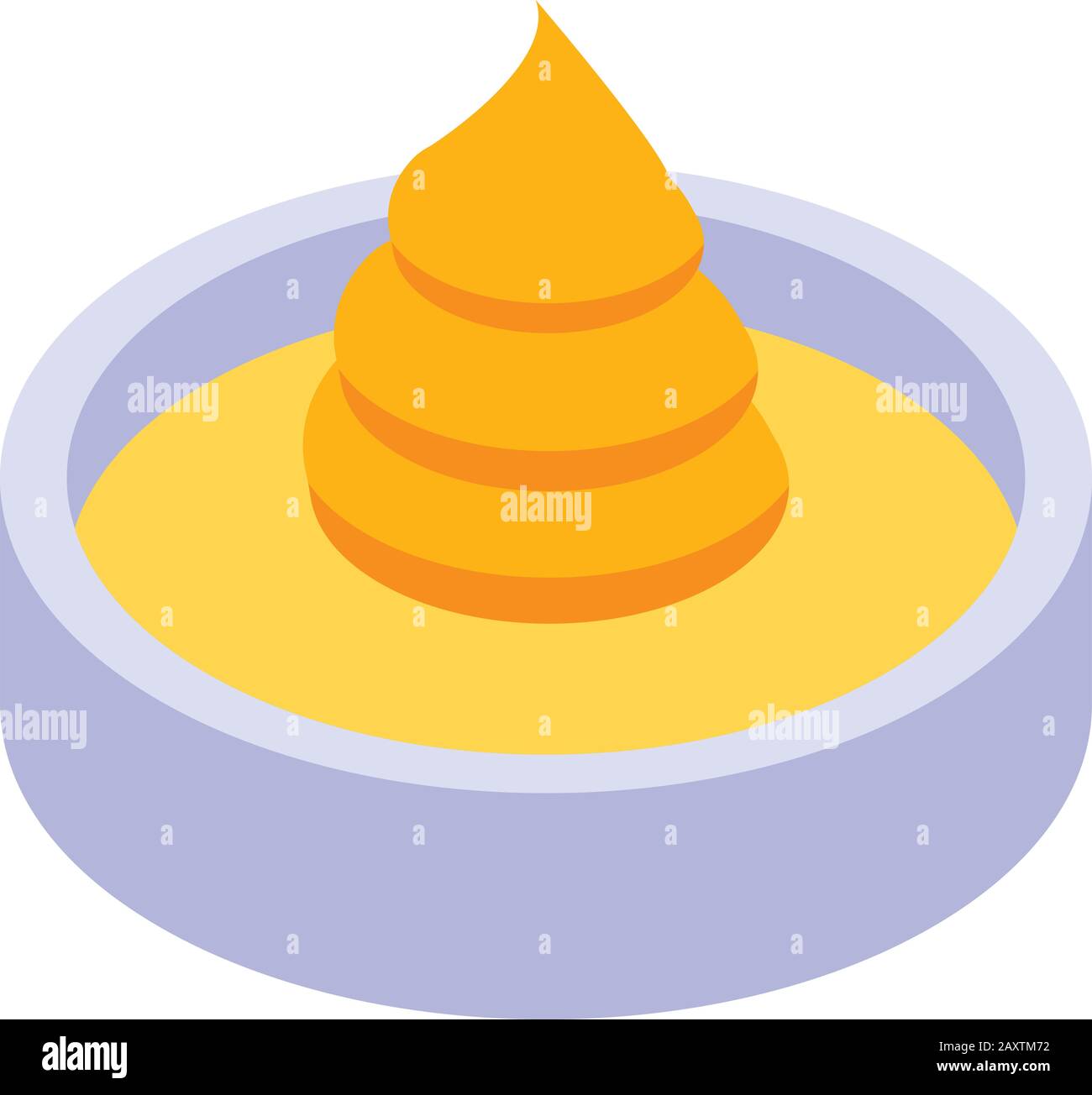 Burger sauce icon, isometric style Stock Vector