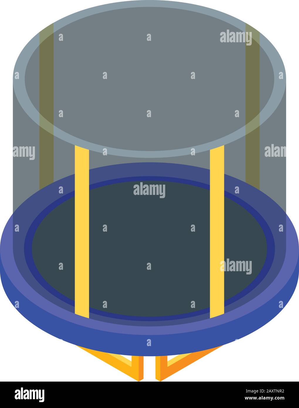 Protected trampoline icon, isometric style Stock Vector Image & Art - Alamy