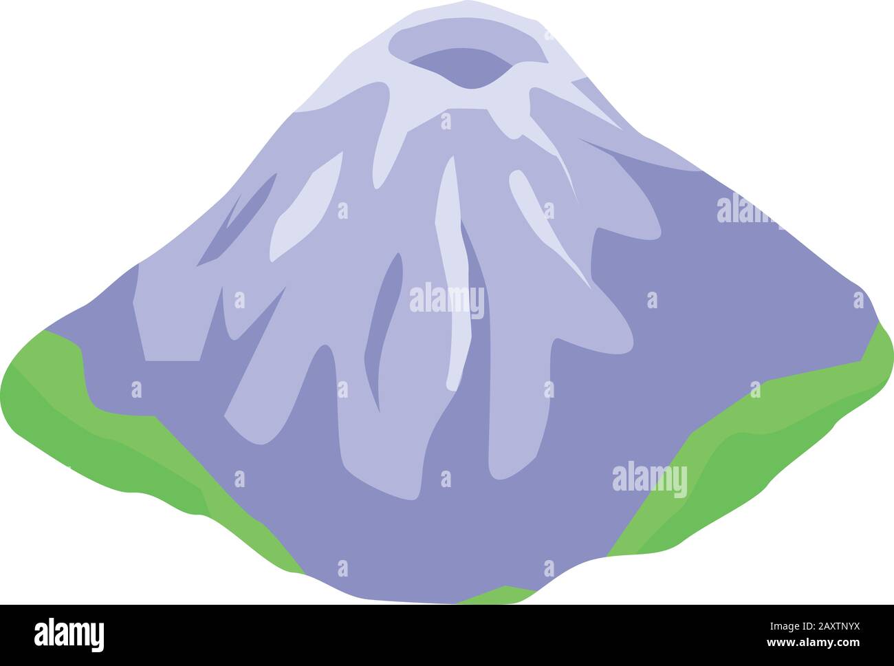 Volcano icon, isometric style Stock Vector