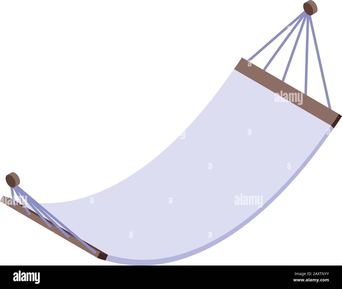 Textile hammock icon, isometric style Stock Vector