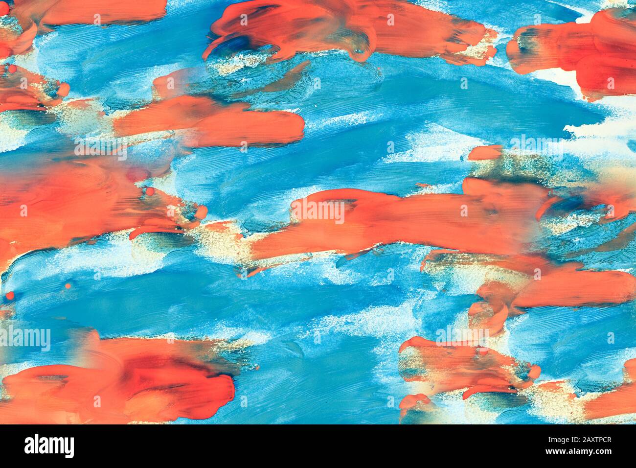 Abstract background blue and orange color on paper Stock Photo - Alamy
