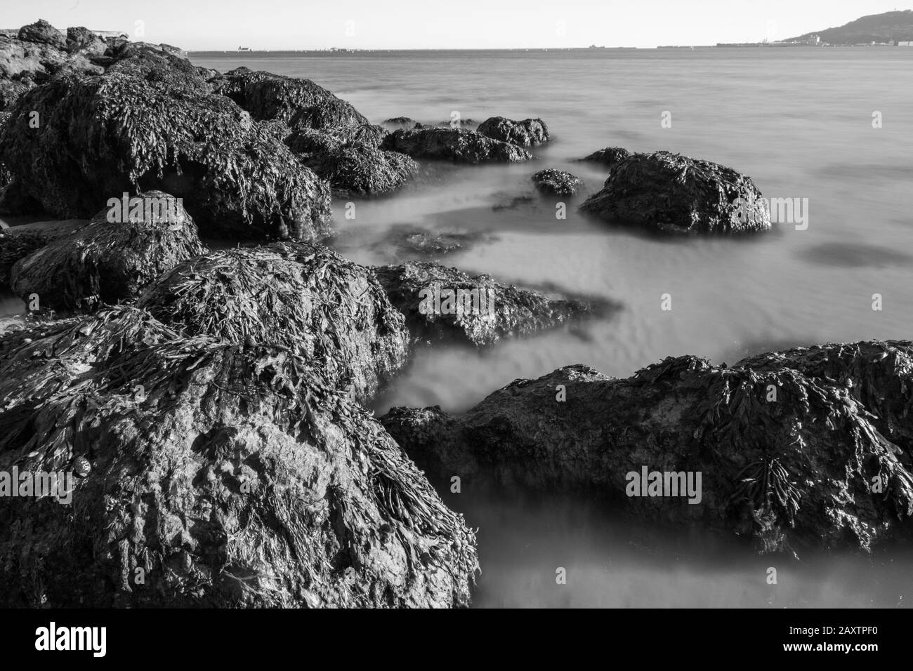 Sunset from baltic sea Black and White Stock Photos & Images - Alamy