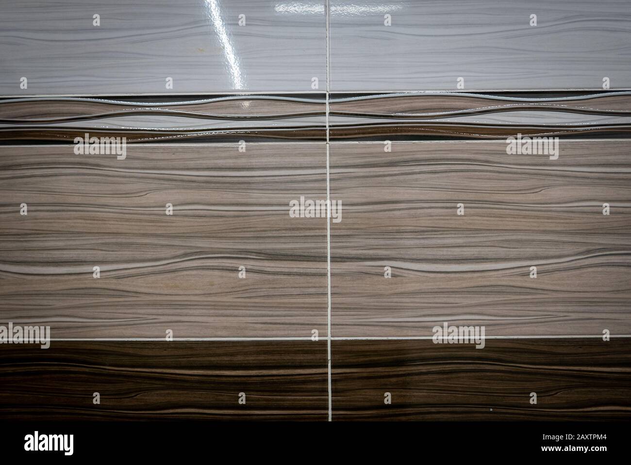 White and brown ceramic tiles background Stock Photo - Alamy