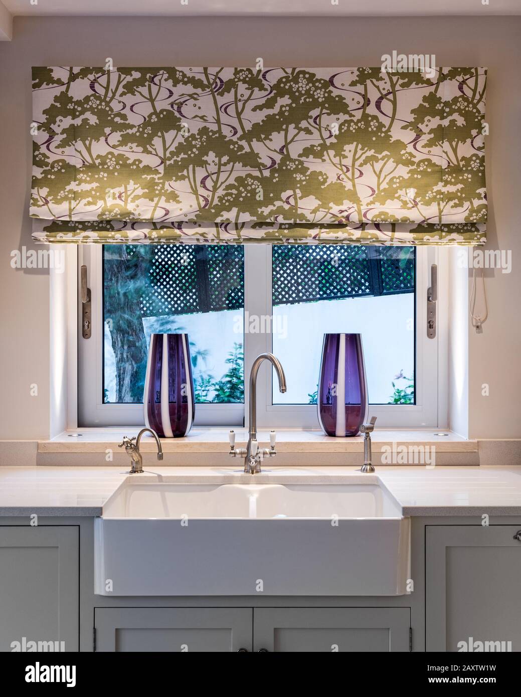 roman blinds kitchen