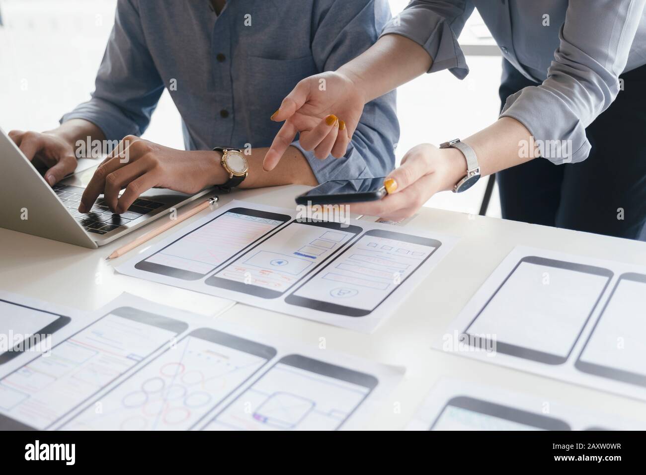 Ux ui designer hi-res stock photography and images - Alamy