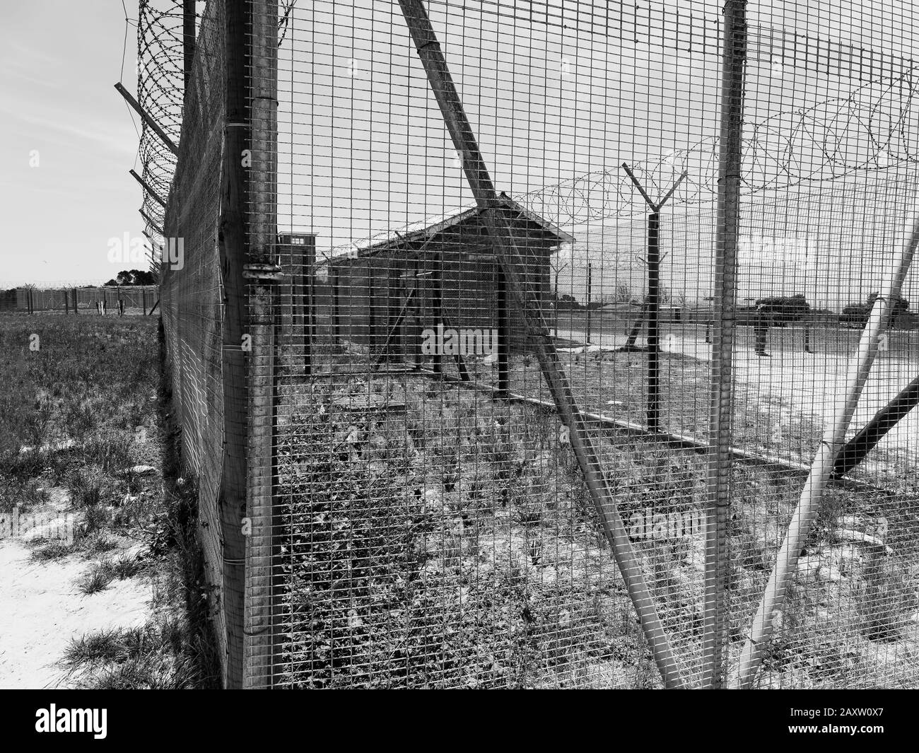 Robben island prison museum Black and White Stock Photos & Images - Alamy