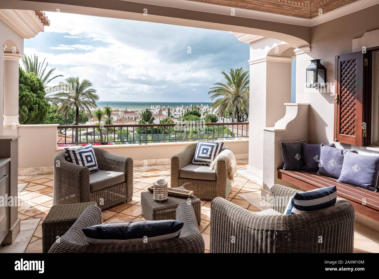 Mediterranean sea balcony hi-res stock photography and images - Alamy