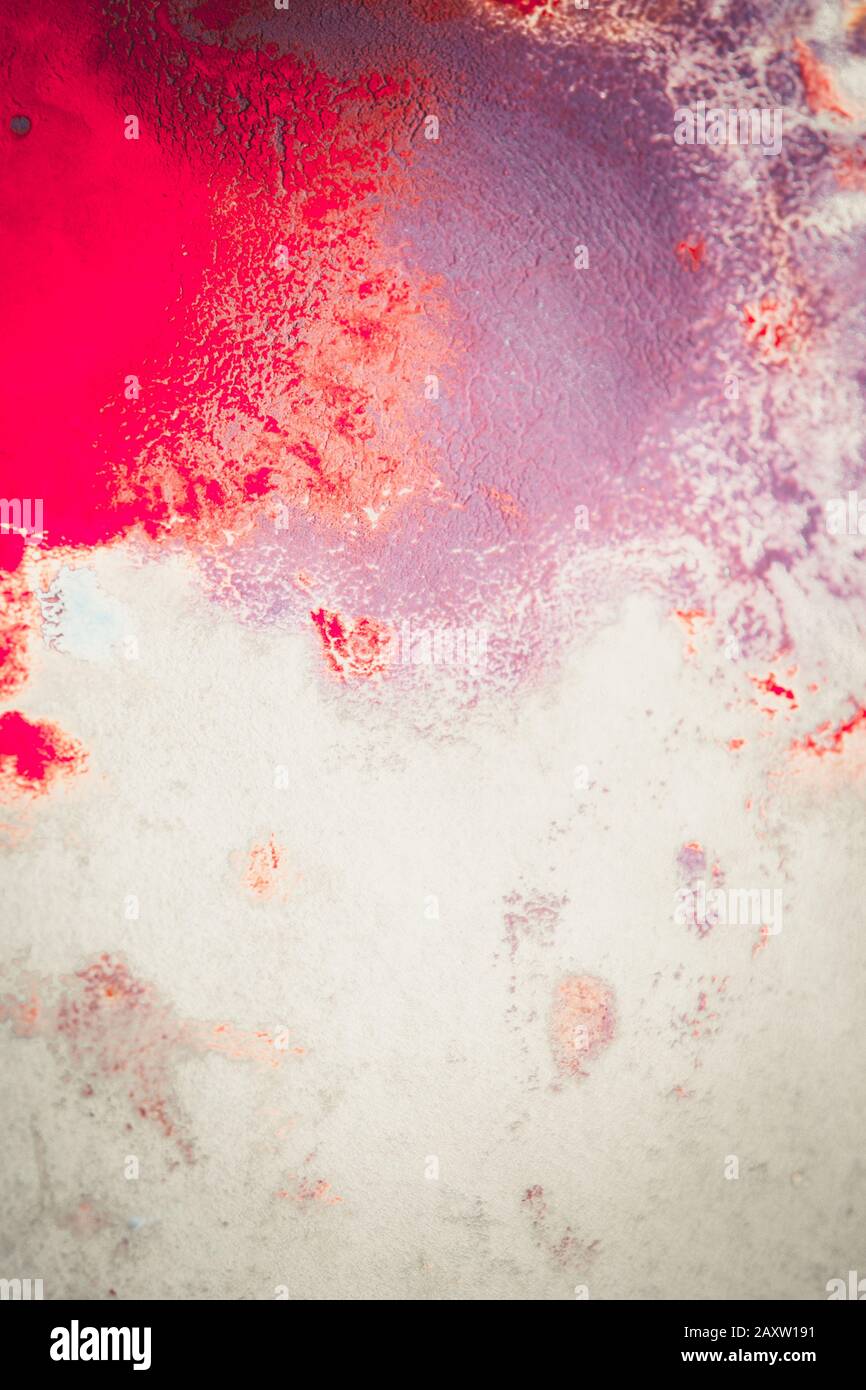 Abstract background of blots pink, red and maroon color with streaks and  splashes on white paper Stock Photo - Alamy
