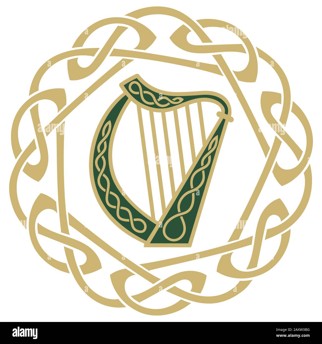 Harp national symbol of ireland hi-res stock photography and images - Alamy