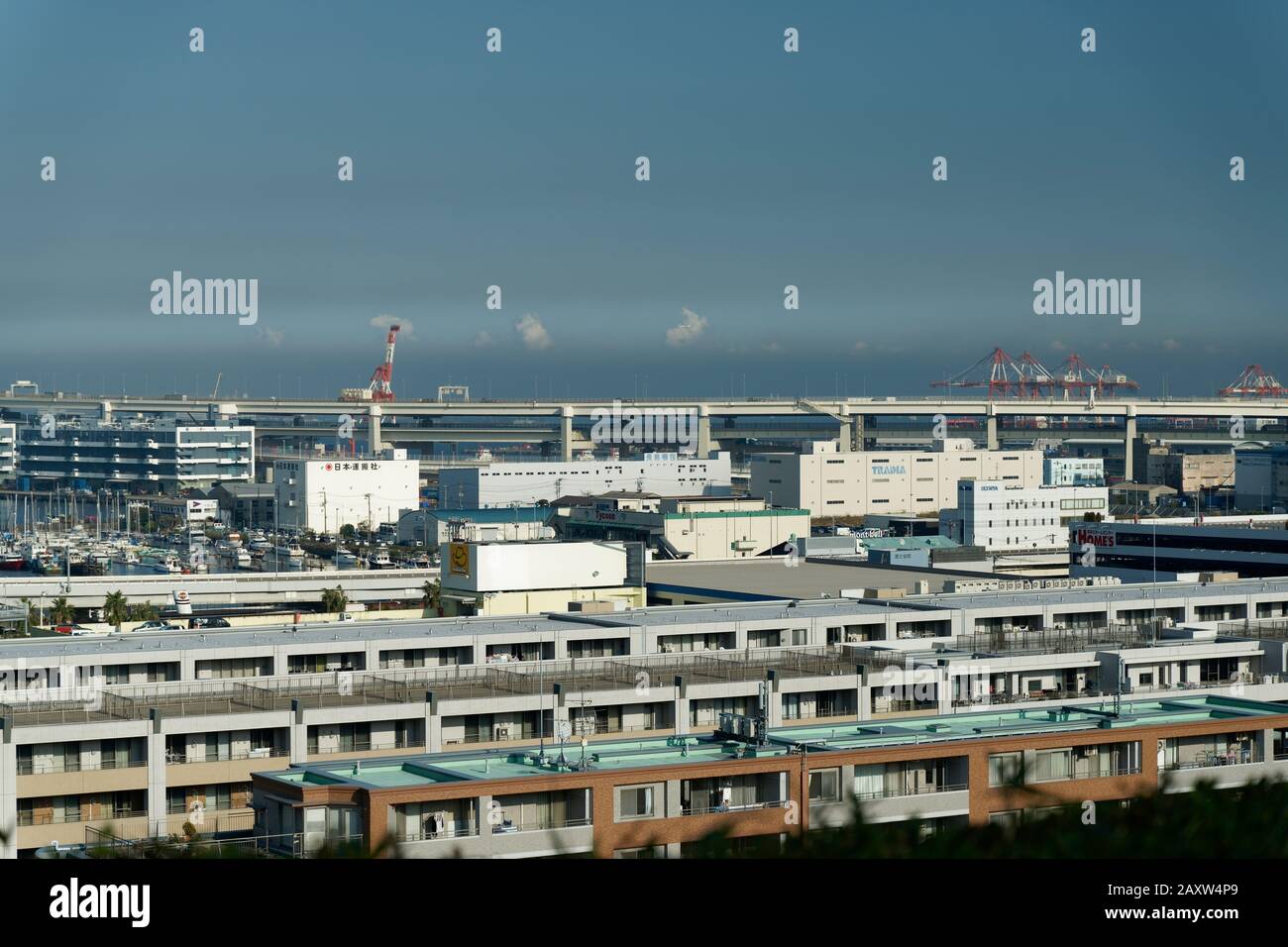 Japan landscape at yokohama city hi-res stock photography and