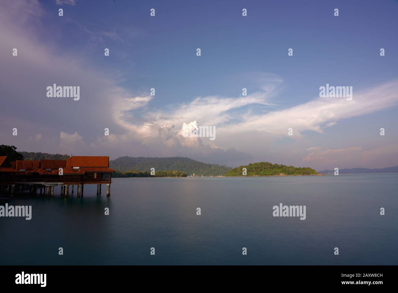 Over water bungalows at Berjaya Langkawi Resort, Langkawi, Kedah 