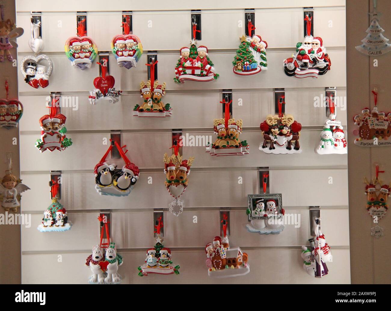 A Small Collection of Christmas Tree Novelty Items Stock Photo Alamy