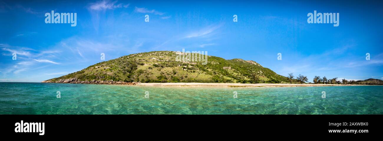 Panoramic view of the Lizard Island in Queensland, Australia Stock Photo