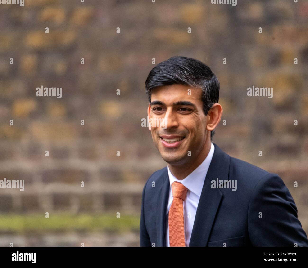 London, UK. 13th Feb, 2020. Rt Hon Rishi Sunak MP arrives to be appointed as Chancellor of the Exchequer at 10 Downing Street, London following the surprise resignation of Sajid Javid as part of the cabinet reshuffle Credit: Ian Davidson/Alamy Live News Stock Photo