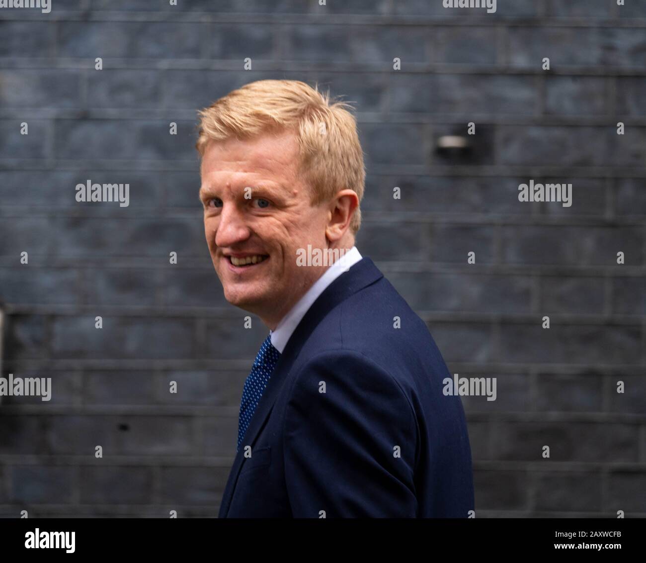 London, UK. 13th Feb, 2020. Rt Hon Oliver Dowden CBE MP arrives to be appointed as Secretary of State for Digital, Culture, Media and Sport at 10 Downing Street, London as part of the cabinet reshuffle Credit: Ian Davidson/Alamy Live News Stock Photo