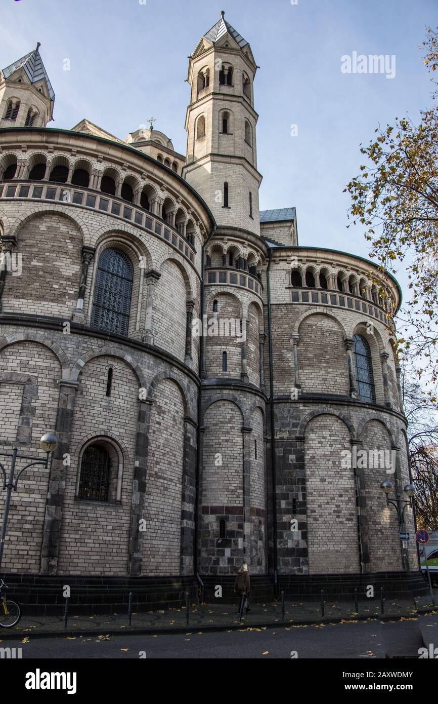 Roman Building Cologne Romanesque basilica in Cologne Stock Photo - Alamy