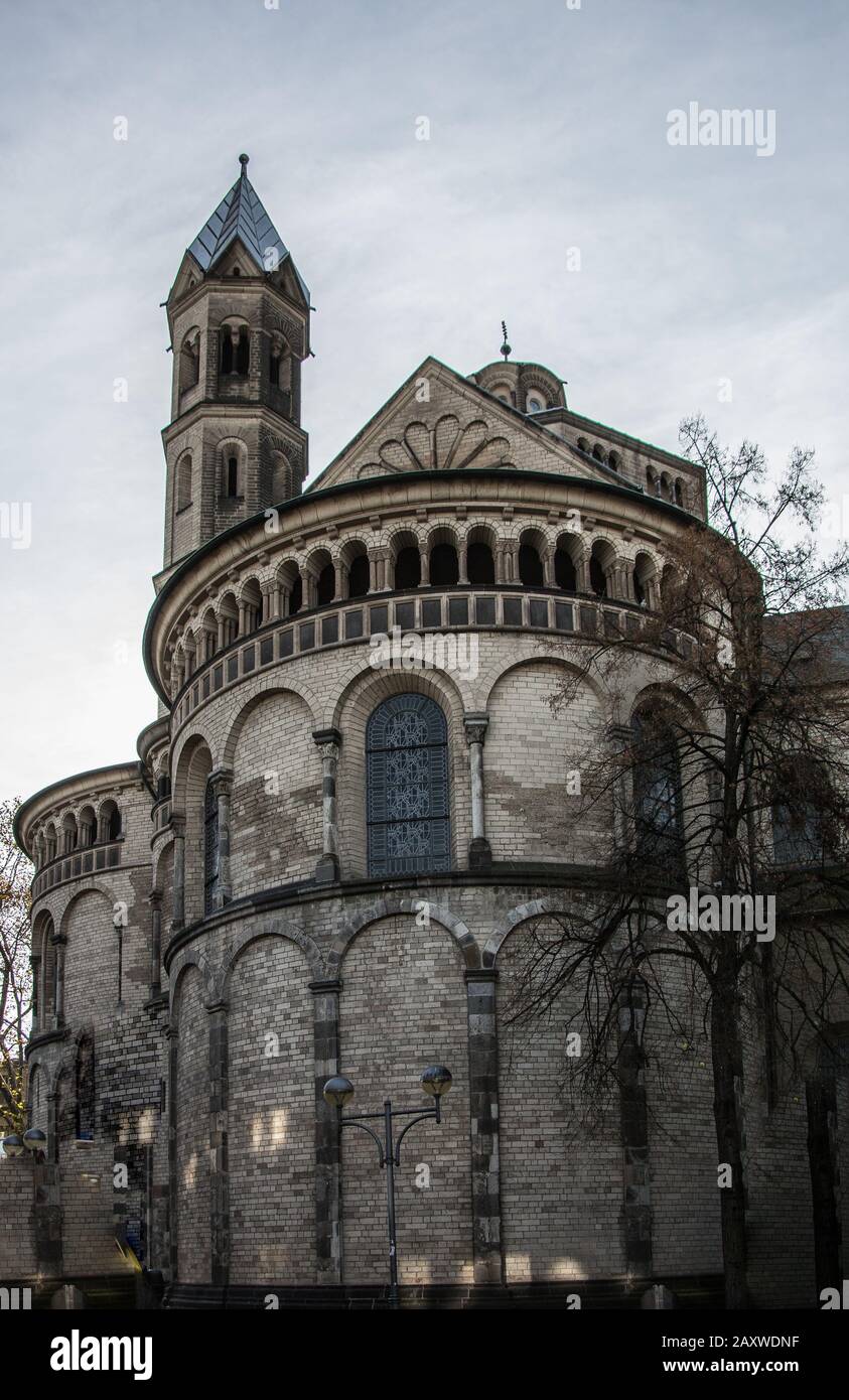 Roman Building Cologne Romanesque basilica in Cologne Stock Photo - Alamy