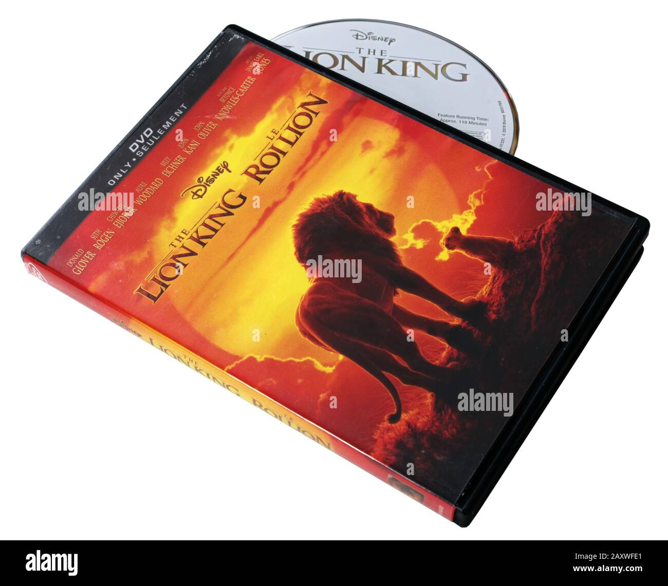 The Lion King film on DVD Stock Photo