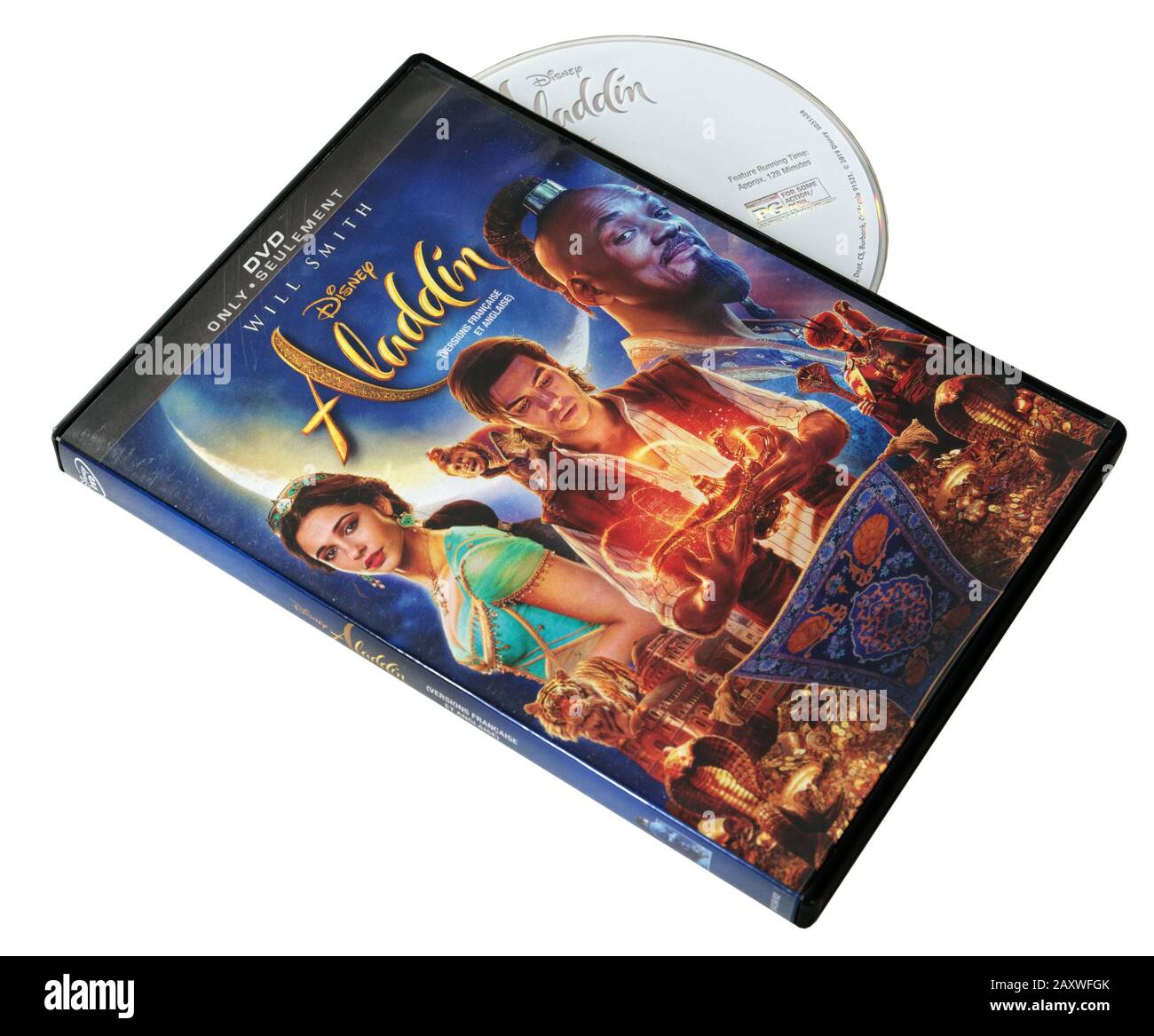 Aladdin film on DVD Stock Photo